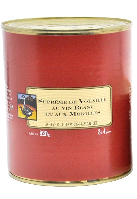 Suprême de Volaille au Vin Blanc et aux Morilles 820g-0