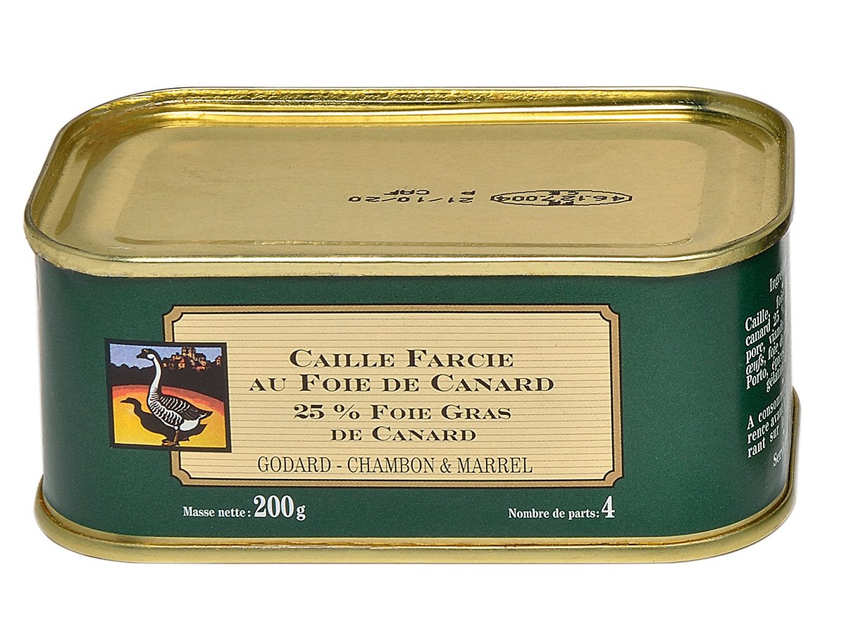 Caille Farcie au foie de canard 25% 200g-2958