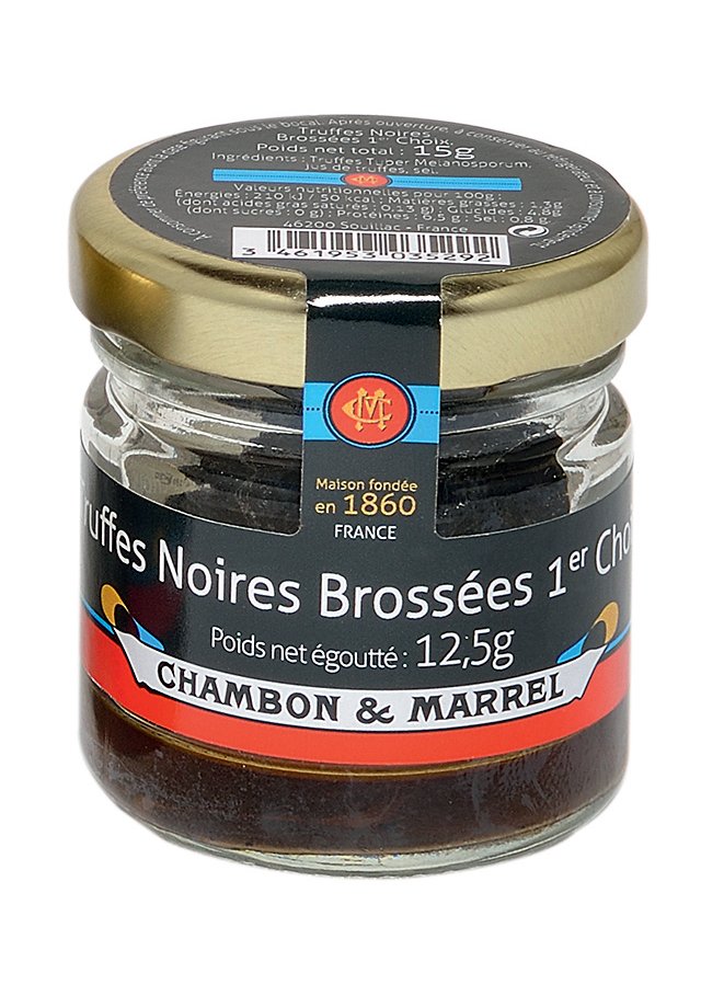 Truffes Noires Brossées 1er Choix Tuber Melanosporum 12,5g-0
