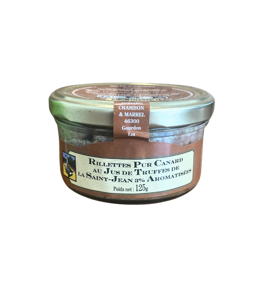 Rilettes pur Canard au Jus de Truffe Saint-Jean Godard 125g-0