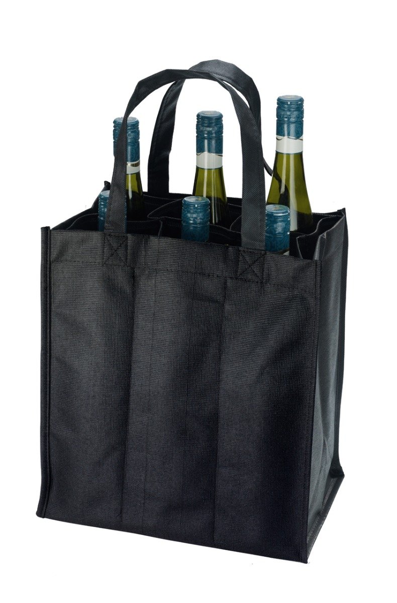 Sixbag Noir avec séparation pour 6 bouteilles-0
