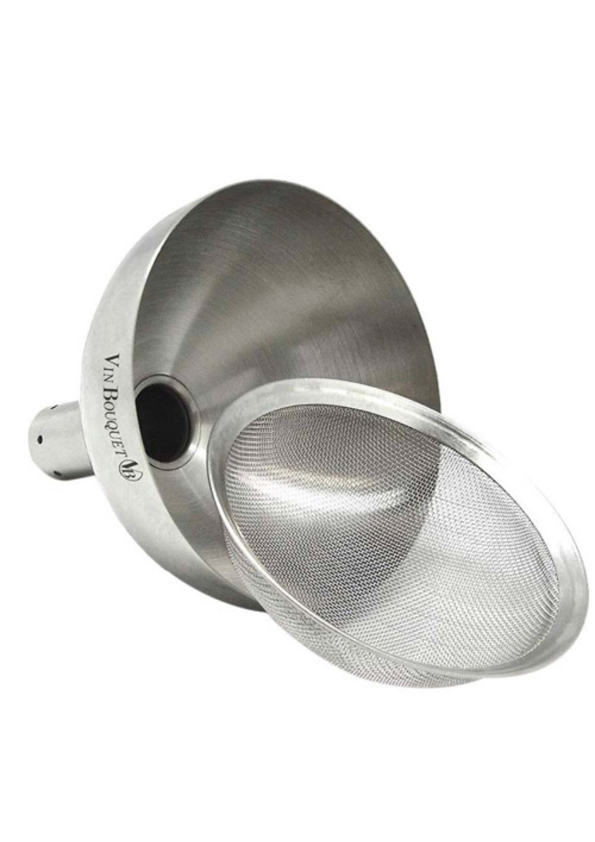 Entonnoir inox avec filtre